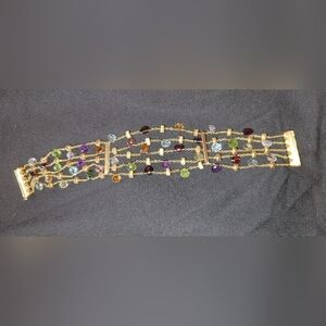 Marco Bicego Mutli Stone 18k Gold Bracelet